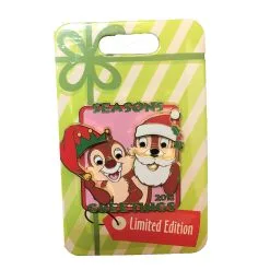 Disney Holiday Pin - 2018 Season's Greetings - Chip N Dale
