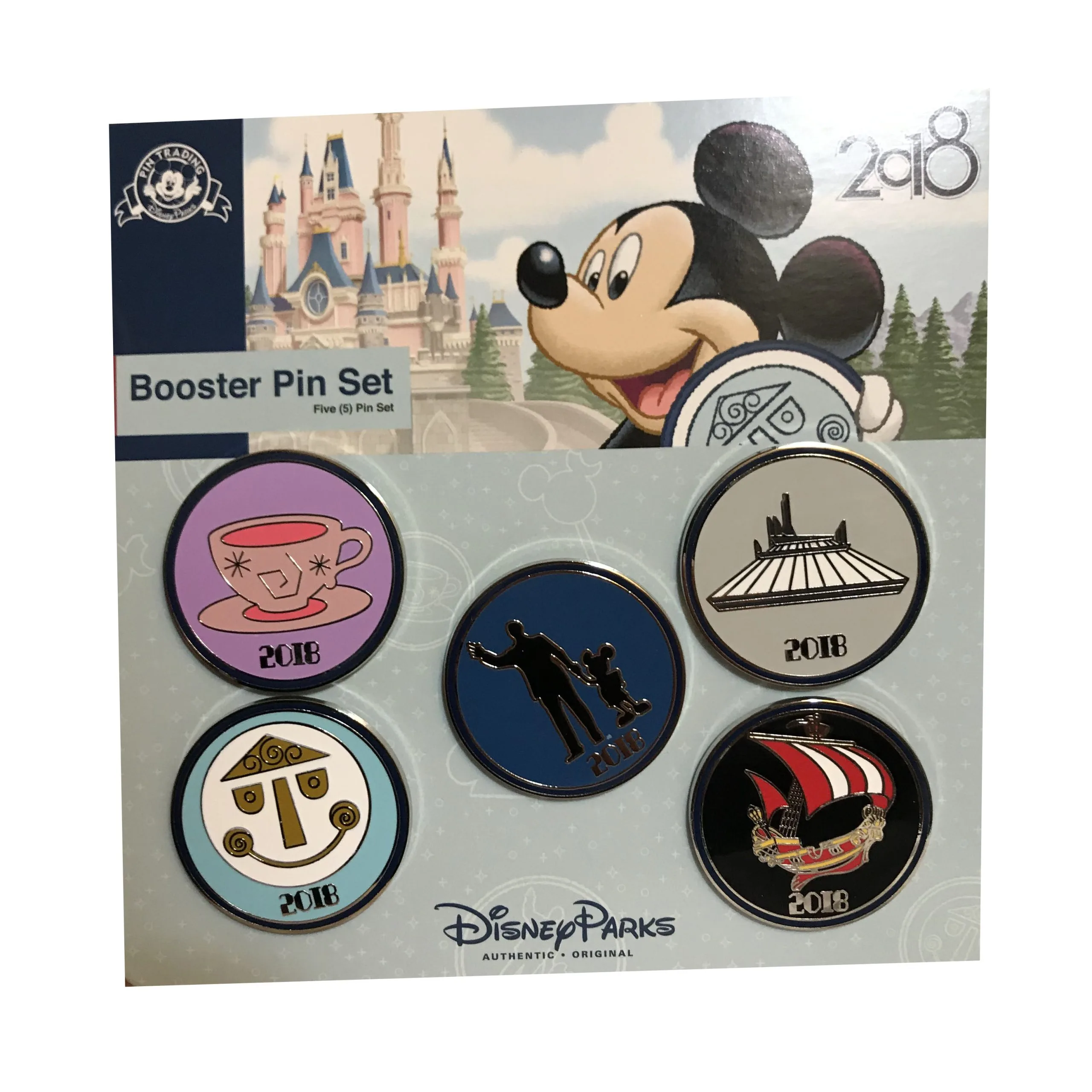 Disney Booster Pin Set - 2018 Mickey Mouse And Friends 1 Disney Booster Pin Set - 2018 Mickey Mouse And Friends