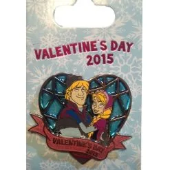 Disney Valentine's Day Pin - 2015 - Frozen - Kristoff And Anna