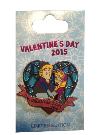 Disney Valentine's Day Pin - 2015 - Frozen - Kristoff And Anna 1 Disney Valentine's Day Pin - 2015 - Frozen - Kristoff And Anna