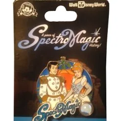 Disney Spectomagic Pin - Piece Of Disney History - Cinderella & Prince