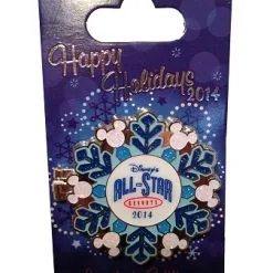 Disney Holidays Resort Pin - 2014 All Star Resorts