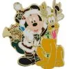 Disney Christmas Pin - Santa Mickey And Pluto