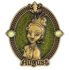 Disney Birthstone Pin - Princess Tiana - August