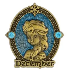 Disney Birthstone Pin - Queen Elsa - December