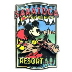 Disney Saratoga Springs And Spa Pin - Jockey Mickey Mouse
