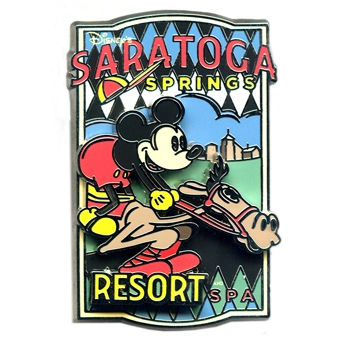 Disney Saratoga Springs And Spa Pin - Jockey Mickey Mouse 1 Disney Saratoga Springs And Spa Pin - Jockey Mickey Mouse