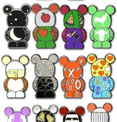 Disney Vinylmation Jr. Pin Pack - Series 5 Collectible - 5 Random
