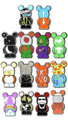 Disney Vinylmation Jr. Pin Pack - Series 5 Collectible - 5 Random 1 Disney Vinylmation Jr. Pin Pack - Series 5 Collectible - 5 Random