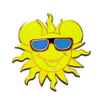 Disney Sunshine Mickey Pin - Mickey Icon 1 Disney Sunshine Mickey Pin - Mickey Icon