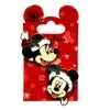 Disney Christmas Pin Set - Mickey And Minnie Santa Hat
