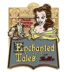 Disney New Fantasyland Pin - Enchanted Tales With Belle Grand Opening - LE