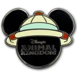 Disney Animal Kingdom Pin - Mickey Icon With Helmet