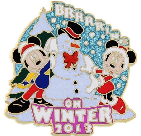 Disney Winter Pin - 2013 Brrrrring On Winter - Limited Edition 1 Disney Winter Pin - 2013 Brrrrring On Winter - Limited Edition