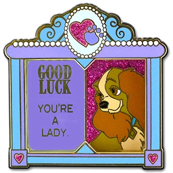 Disney Good Luck, Bad Luck Pin - March - Lady - Limited Edition 1 Disney Good Luck, Bad Luck Pin - March - Lady - Limited Edition