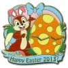 Disney Easter Pin - Happy Easter 2013 - Chip 'n Dale - LE