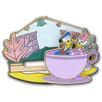 Disney Donald Duck Pin - Donald And Daisy Slider - Limited Edition 1 Disney Donald Duck Pin - Donald And Daisy Slider - Limited Edition