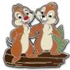 Disney Chip N' Dale Pin - Standing On A Log