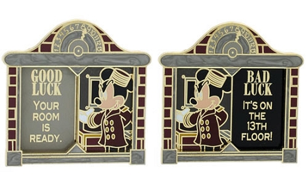 Disney Good Luck, Bad Luck Pin - September - Bellhop Mickey Mouse 1 Disney Good Luck, Bad Luck Pin - September - Bellhop Mickey Mouse
