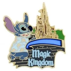 Disney Passholder Pin - 2014 Magic Kingdom Puzzle Pin - Stitch