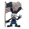 Disney Oswald Pin - Oswald The Lucky Rabbit With US Flag
