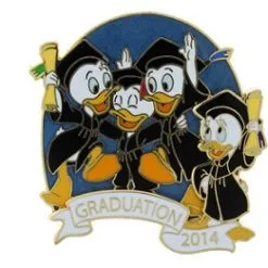 Disney Graduation Day Pin - 2014 Graduation - Donald Duck's Nephews