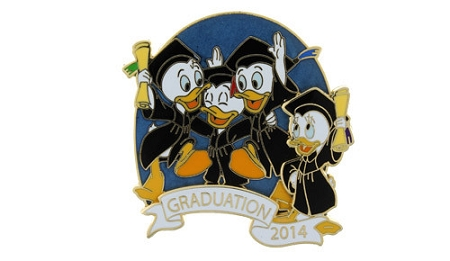 Disney Graduation Day Pin - 2014 Graduation - Donald Duck's Nephews 1 Disney Graduation Day Pin - 2014 Graduation - Donald Duck's Nephews