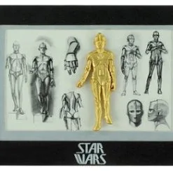 Disney Star Wars Weekends - 2014 Jumbo C3PO Pin With Mini-Print