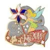 Disney 4th Of July Pin - 2014 - Tinker Bell With Spinning Pinwheel