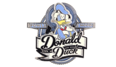 Disney Donald Duck Pin - Vintage Donald Duck - Fowl Mood 1 Disney Donald Duck Pin - Vintage Donald Duck - Fowl Mood