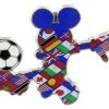 Disney Mickey Mouse Pin - Multi-Country Mickey Soccer Player