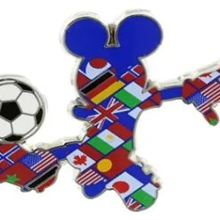 Disney Mickey Mouse Pin - Multi-Country Mickey Soccer Player