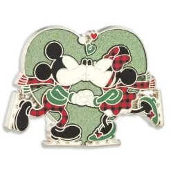 Disney Holiday Pin - Mickey And Minnie Kiss