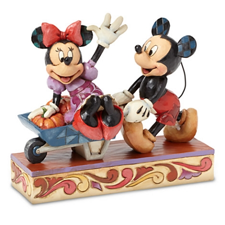 Disney Jim Shore Figurine - Mickey And Minnie - Picking Pumpkins 1 Disney Jim Shore Figurine - Mickey And Minnie - Picking Pumpkins