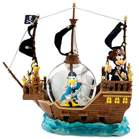 Disney Snow Globe - Pirates Of The Caribbean - Mickey Mouse And Friends 1 Disney Snow Globe - Pirates Of The Caribbean - Mickey Mouse And Friends