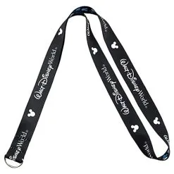 Disney Lanyard - Reversible Walt Disney World Blue Mickey Mouse Ears