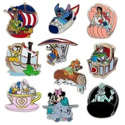 Disney Mystery Pin Set - Walt Disney Parks -- 2 Random