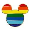 Disney Mickey Icon Pin - Rainbow