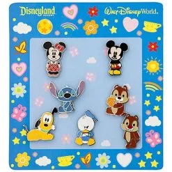 Disney Mini Pin Set - Cute Characters - Mickey And Friends