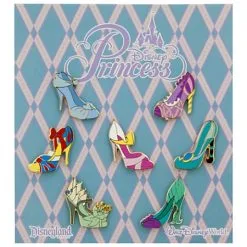 Disney Booster Pin Set - Princess Slippers - 7 Pins