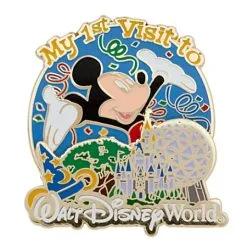 Disney Mickey Mouse Pin - My First Visit To Walt Disney World
