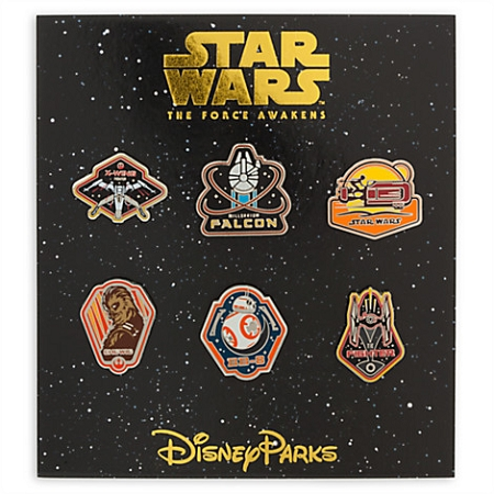 Disney Booster Pin Set - Star Wars - The Force Awakens 1 Disney Booster Pin Set - Star Wars - The Force Awakens