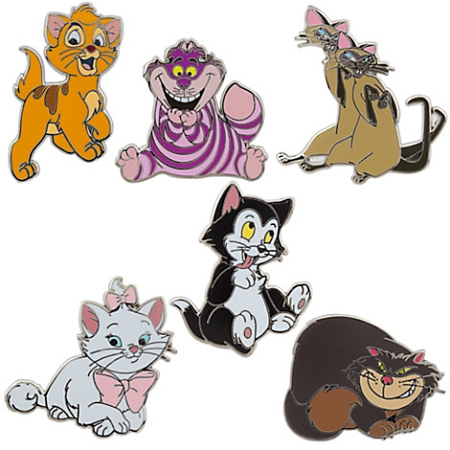 Disney Booster Pin Set - Disney Cats - Set Of 6 1 Disney Booster Pin Set - Disney Cats - Set Of 6