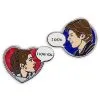 Disney Star Wars Pin - Han Solo And Princess Leia - 2 Pins