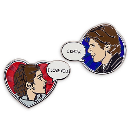 Disney Star Wars Pin - Han Solo And Princess Leia - 2 Pins 1 Disney Star Wars Pin - Han Solo And Princess Leia - 2 Pins