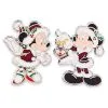 Disney Christmas Pin Set - Santa Mickey And Minnie Mouse