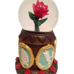 Disney Musical Snow Globe - Beauty And The Beast - Enchanted Rose