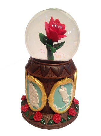 Disney Musical Snow Globe - Beauty And The Beast - Enchanted Rose 1 Disney Musical Snow Globe - Beauty And The Beast - Enchanted Rose