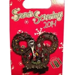 Disney Christmas Pin - 2014 Season's Screamings - Jack And Sally