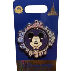 Disney 50th Anniversary Pin - Mickey Mouse 4 Parks Spinner